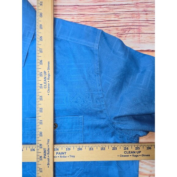 The Territory Ahead Men's Blue Short Sleeve Shirt Large - Picture 7 of 7